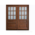 Waterproof Custom Timber Doors With Natural Wood Veneer Frame